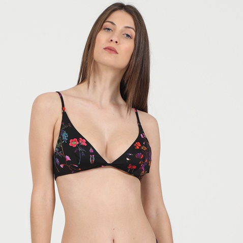 STELLA MCCARTNEY-Γυναικείο μαγιό μπικίνι top STELLA MCCARTNEY S7BY80730 TRIANGLE μαύρο foral
