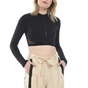 STELLA MCCARTNEY-Γυναικείο cropped top μαγιό STELLA MCCARTNEY SHORT RASHGUARD μαύρο
