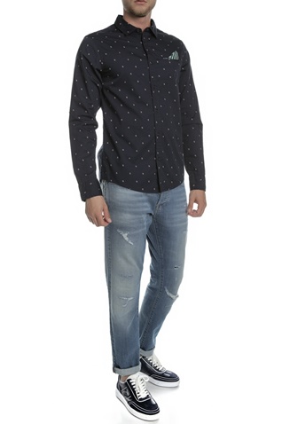SCOTCH & SODA-Ανδρικό πουκάμισο SCOTCH & SODA μπλε