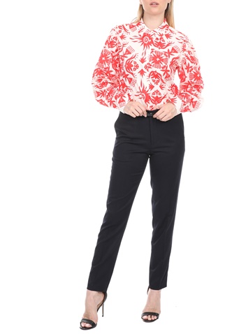 SCOTCH & SODA-Γυναικείο cropped πουκάμισο SCOTCH & SODA λευκό κόκκινο