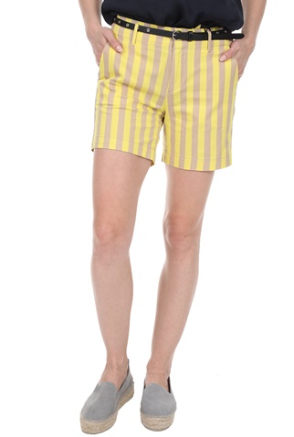 SCOTCH & SODA-Γυναικεία chino βερμούδα SCOTCH & SODA κίτρινη μπεζ
