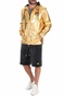 FILA-Ανδρικό αντιανέμικό jacket FILA GUSTAS χρυσό