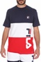 FILA-Ανδρικό t-shirt FILA ALFREDO μπλε λευκό κόκκινο