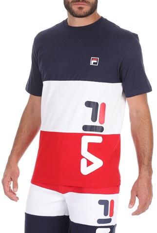 FILA-Ανδρικό t-shirt FILA ALFREDO μπλε λευκό κόκκινο