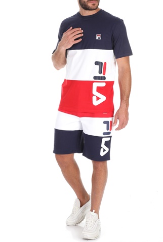 FILA-Ανδρικό t-shirt FILA ALFREDO μπλε λευκό κόκκινο