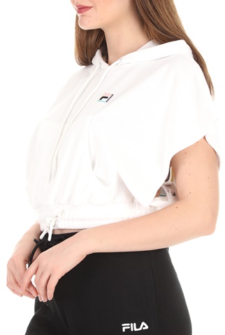 FILA-Γυναικεία φούτερ μπλούζα FILA CLAIRE CROP λευκή