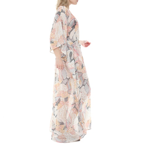 MOLLY BRACKEN-Γυναικείο maxi φόρεμα MOLLY BRACKEN WOVEN DRESS ροζ