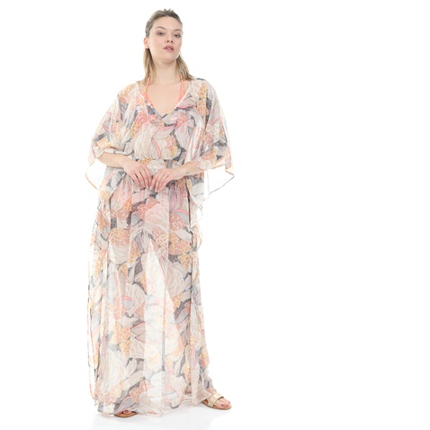 MOLLY BRACKEN-Γυναικείο maxi φόρεμα MOLLY BRACKEN WOVEN DRESS ροζ