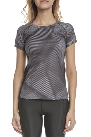 MIZUNO-Γυναικεία μπλούζα MIZUNO Aero Graphic Tee (W) μαύρη γκρι