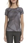 MIZUNO-Γυναικεία μπλούζα MIZUNO Aero Graphic Tee (W) μαύρη γκρι