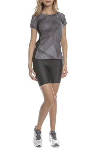 MIZUNO-Γυναικεία μπλούζα MIZUNO Aero Graphic Tee (W) μαύρη γκρι