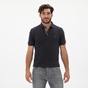 TRUSSARDI-Ανδρική polo μπλούζα TRUSSARDI E101 SALISBURGO μπλε ναυτικό