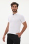 TRUSSARDI-Ανδρική polo μπλούζα TRUSSARDI E101 SALISBURGO λευκή