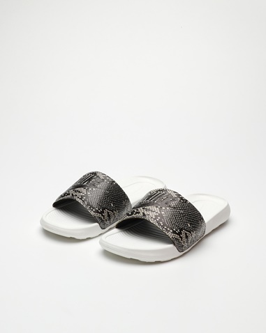 NIKE-Γυναικεία slides NIKE CN9676 W VICTORI ONE PRINT μαύρα μπεζ