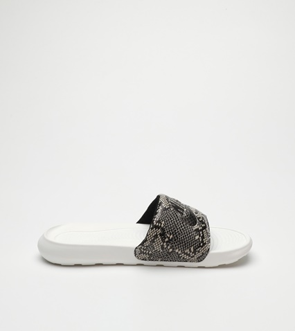 NIKE-Γυναικεία slides NIKE CN9676 W VICTORI ONE PRINT μαύρα μπεζ