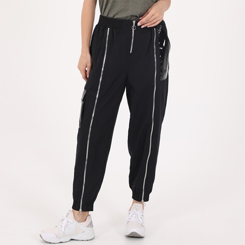 NIKE-Γυναικείο παντελόνι φόρμας NIKE W NSW ICN CLSH PANT WVN μαύρο