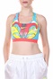 NIKE-Γυναικείο αθλητικό μπουστάκι NIKE SWOOSH A.I.R. AOP BRA μπλε κόκκινο