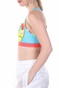 NIKE-Γυναικείο αθλητικό μπουστάκι NIKE SWOOSH A.I.R. AOP BRA μπλε κόκκινο