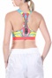 NIKE-Γυναικείο αθλητικό μπουστάκι NIKE SWOOSH A.I.R. AOP BRA μπλε κόκκινο