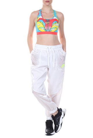 NIKE-Γυναικείο αθλητικό μπουστάκι NIKE SWOOSH A.I.R. AOP BRA μπλε κόκκινο