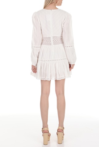FREE PEOPLE COLLECTION-Γυναιείο mini φόρεμα FREE PEOPLE THE DELIGHTFUL λευκό