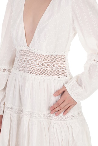 FREE PEOPLE COLLECTION-Γυναιείο mini φόρεμα FREE PEOPLE THE DELIGHTFUL λευκό