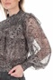 FREE PEOPLE COLLECTION-Γυναικείο μακρυμάνικο τοπ FREE PEOPLE ROMA μαύρο με μοτίβο