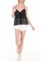 FREE PEOPLE COLLECTION-Γυναικείο τοπ FREE PEOPLE JENNA EMBROIDERED μαύρο