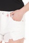 FREE PEOPLE COLLECTION-Γυναικείο jean σορτς FREE PEOPLE LOVING GOOD VIBRATIONS λευκό