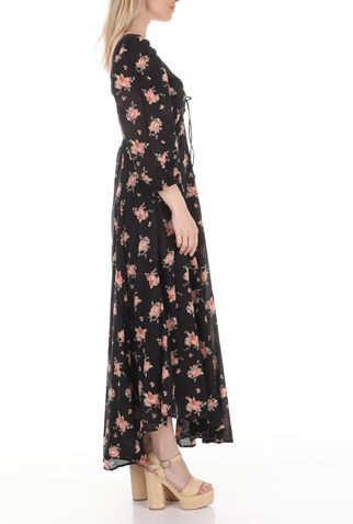 FREE PEOPLE COLLECTION-Γυναικείο maxi φόρεμα FREE PEOPLE SEA GLASS μαύρο