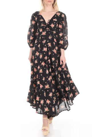 FREE PEOPLE COLLECTION-Γυναικείο maxi φόρεμα FREE PEOPLE SEA GLASS μαύρο