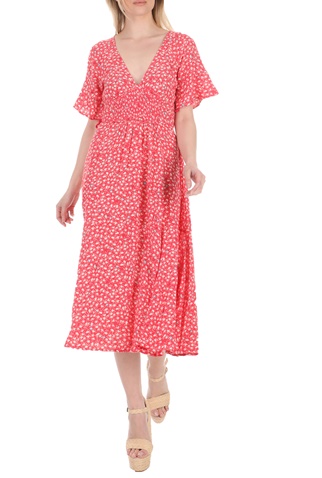 FREE PEOPLE COLLECTION-Γυναικείο φόρεμα FREE PEOPLE IN FULL BLOOM κοραλί