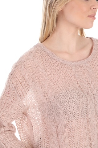 FREE PEOPLE COLLECTION-Γυναικεία πλεκτή μπλούζα FREE PEOPLE  ANGEL SOFT ροζ