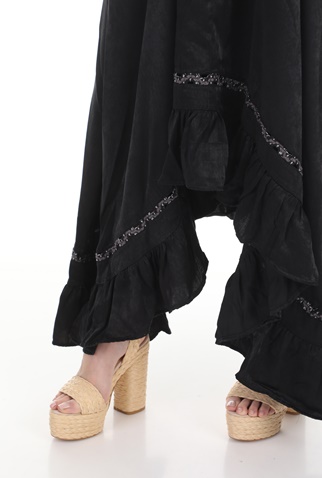 FREE PEOPLE COLLECTION-Γυναικείο maxi φόρεμα FREE PEOPLE AMOR μαύρο