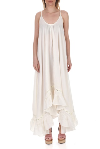 FREE PEOPLE COLLECTION-Γυναικείο maxi φόρεμα FREE PEOPLE AMOR λευκό