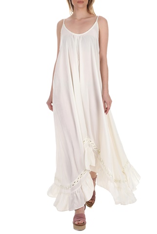 FREE PEOPLE COLLECTION-Γυναικείο maxi φόρεμα FREE PEOPLE AMOR λευκό