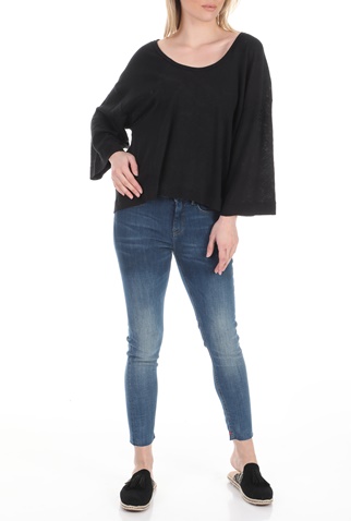 FREE PEOPLE COLLECTION-Γυναικεία μπλούζα FREE PEOPLE FRESH START μαύρη