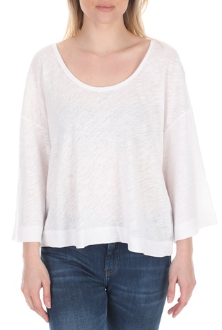 FREE PEOPLE COLLECTION-Γυναικεία μπλούζα FREE PEOPLE FRESH START λευκή