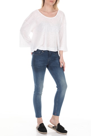 FREE PEOPLE COLLECTION-Γυναικεία μπλούζα FREE PEOPLE FRESH START λευκή