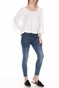 FREE PEOPLE COLLECTION-Γυναικεία μπλούζα FREE PEOPLE FRESH START λευκή