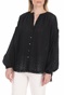 FREE PEOPLE COLLECTION-Γυναικεία πουκαμίσα FREE PEOPLE MADDISON EYELET μαύρη