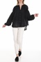 FREE PEOPLE COLLECTION-Γυναικεία πουκαμίσα FREE PEOPLE MADDISON EYELET μαύρη