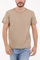 GABBA-Ανδρικό t-shirt GABBA Konrad Straight Slub μπεζ χακί