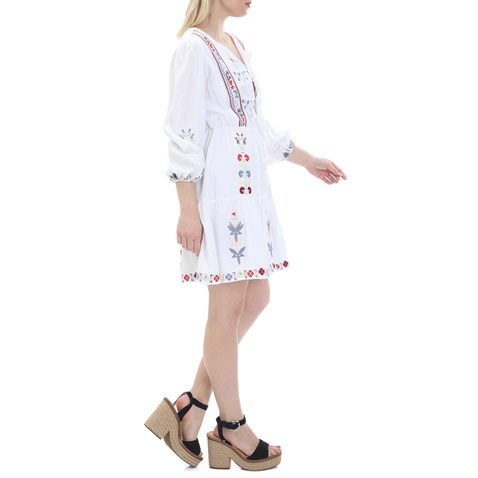BY MALINA-Γυναικείο mini φόρεμα BY MALINA ELENA DRESS λευκό