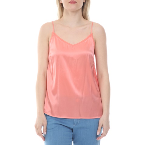 MOS MOSH-Γυναικείο top lingerie MOS MOSH Ditte Silk Singlet ροζ