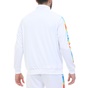 WHY NOT-Ανδρική φούτερ ζακέτα WHY NOT SWEAT MULTICOLOR λευκή