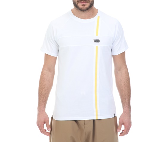 WHY NOT-Ανδρικό t-shirt WHY NOT TEE BAND λευκό