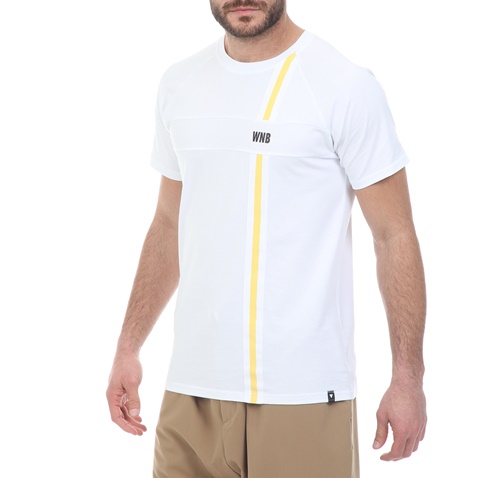 WHY NOT-Ανδρικό t-shirt WHY NOT TEE BAND λευκό