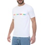 WHY NOT-Ανδρικό t-shirt WHY NOT TEE LOGO λευκό