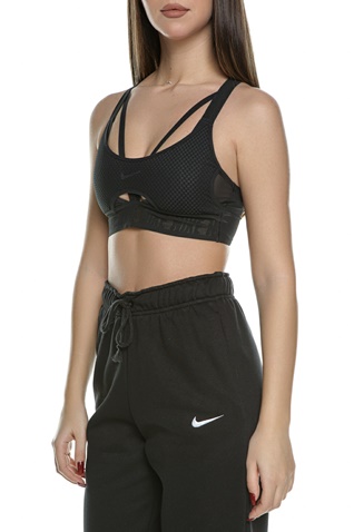 NIKE-Γυναικείο αθλητικό μπουστάκι NIKE INDY DFADV μαύρο